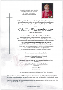Weissenbacher Cäcilia