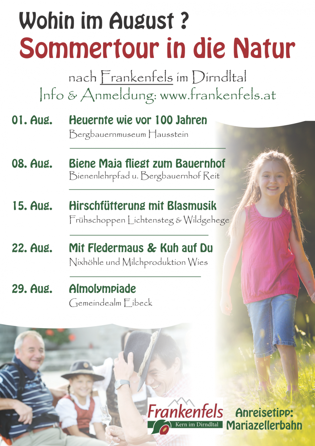 Sommertour Frankenfels Plakat