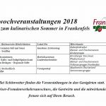 Mittwochveranstaltungen 2018