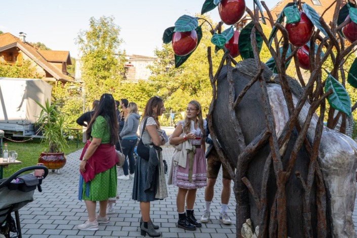 Beuscher am Samstag am Dirndlkirtag 2025 in Frankenfels