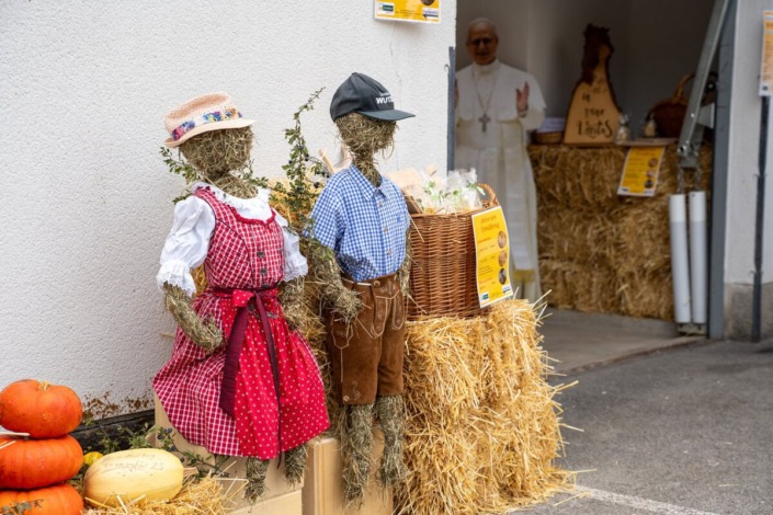 Deko am Dirndlkirtag in Frankenfels am Sonntag