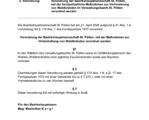 Waldbrandverordnung